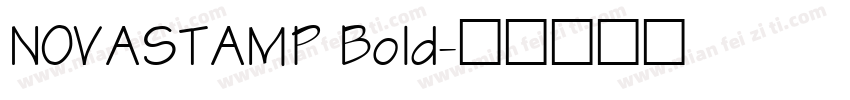 NOVASTAMP Bold字体转换
